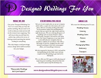 Designed Weddings For You 1064069 Image 0
